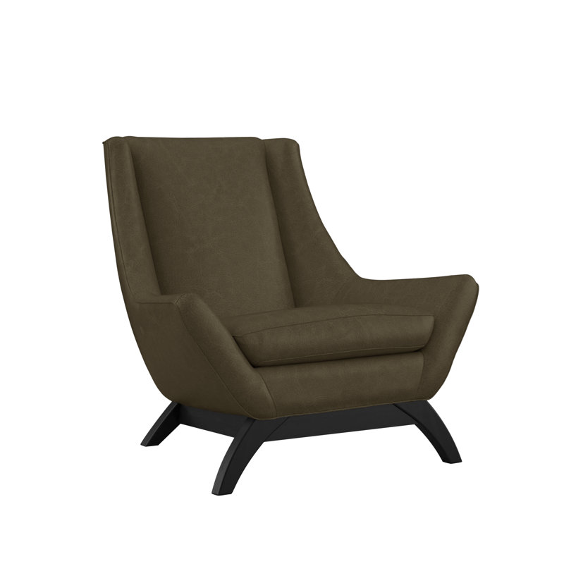 Jasper Leather Armchair, Outlaw Brown Sugar, Ember