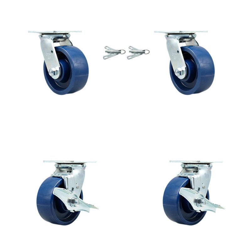 4 Piece Polyurethane Caster Set