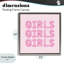 Cadre flottant pour filles avec motif de lettres, design par Lish Creative-162811550-162811747