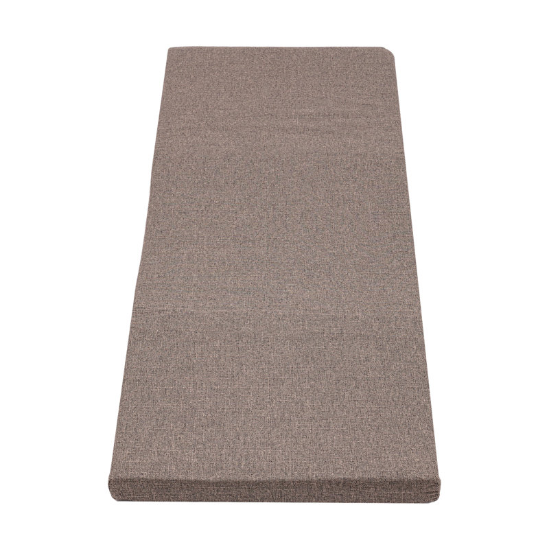 Outdoor Bench Seat Cushion, Brown, 48" x 18"