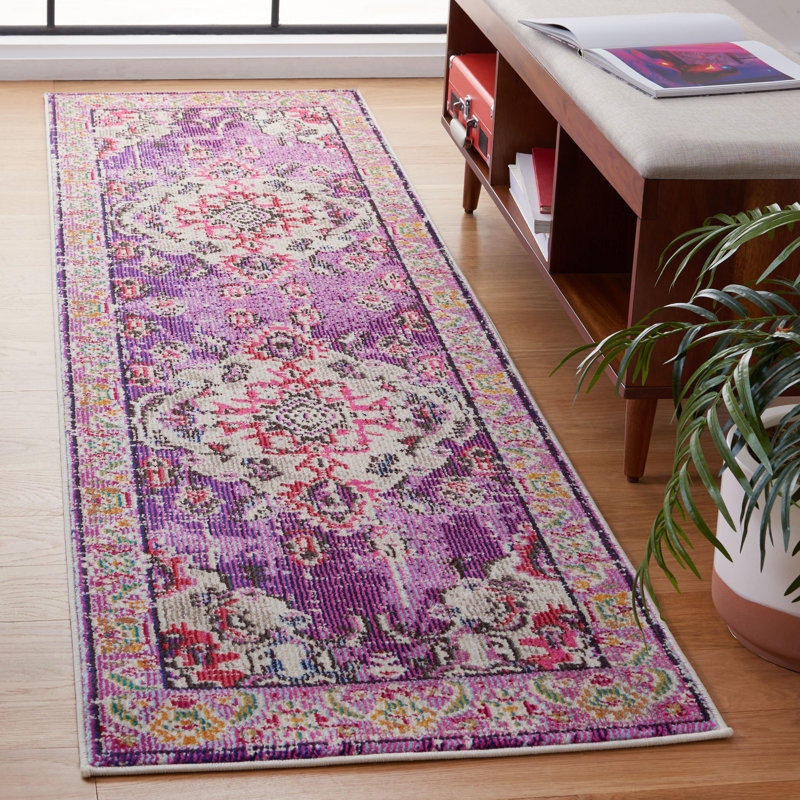 Almyra Oriental Area Rug, Runner 2'2" x 10', Orange