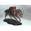 Statue Lillias Jockey avec cheval