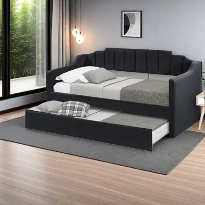 Upholstered Twin Daybed With Trundle