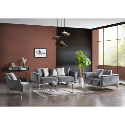 Canapé, causeuse et fauteuil d'appoint Peranza 