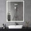 Miroir de salle de bain à DEL à fixation murale réglable blanc / chaud / naturel anti-buée avec mémoire-883619196-883619170