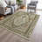 Machine Washable Indoor/Outdoor Xhevrie Linen Rug-1272279880