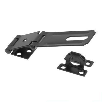 Loquet à charnière de sécurité à double porte avec barrière fixe Prime-Line 3-1 / 2 po avec vis plaqué zinc (paquet de 1)