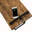 Table C antique en muscade et noire avec port de charge USB