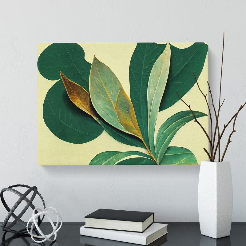 Pretty Leaves Vol.1 - Wrapped Canvas, 35cm H x 50cm W x 3cm D