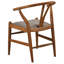 Chaise d'appoint en bois Hykeem Wishbone
