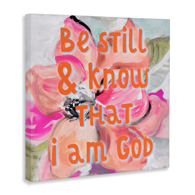 «Bright Be Still Scripture Canvas» par Lanie Loreth