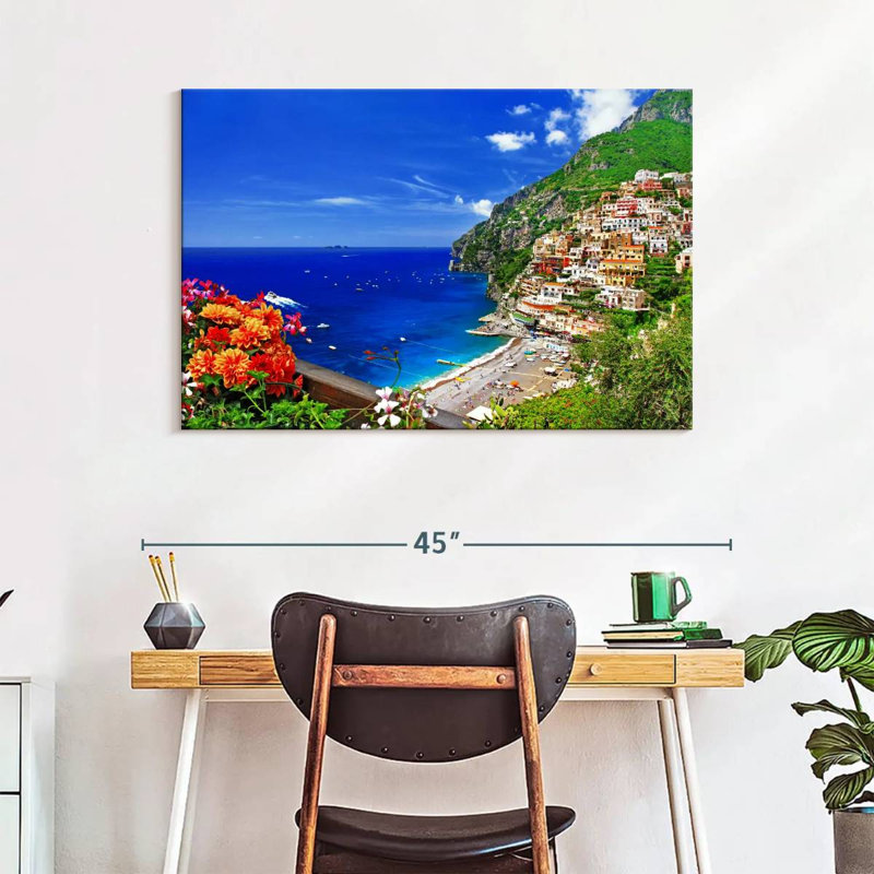 Gillard, pittoresque village de Positano, H 26 po x l 39 po