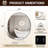 Kaitlee Modern Round Bathroom Vanity Wall Mirror | Stainless Steel Frame-243354301-243354293-258041190