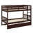 Bunk Bed With Trundle, Featuring Ladder And Safety Guardrails-597630358