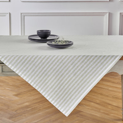 Amalfi Stripe - 100% Pure Linen Table Throw