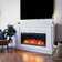 Powe Newsome Wide Mantel With Linear Electric Fireplace