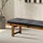 Bench In Black Pu Leather