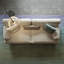 70,87 "Beige coton et lin standard canapé coussin canapé-129575331