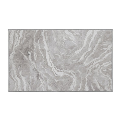 Tapis gris lavable à la machine