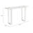 Console Table White & Silver