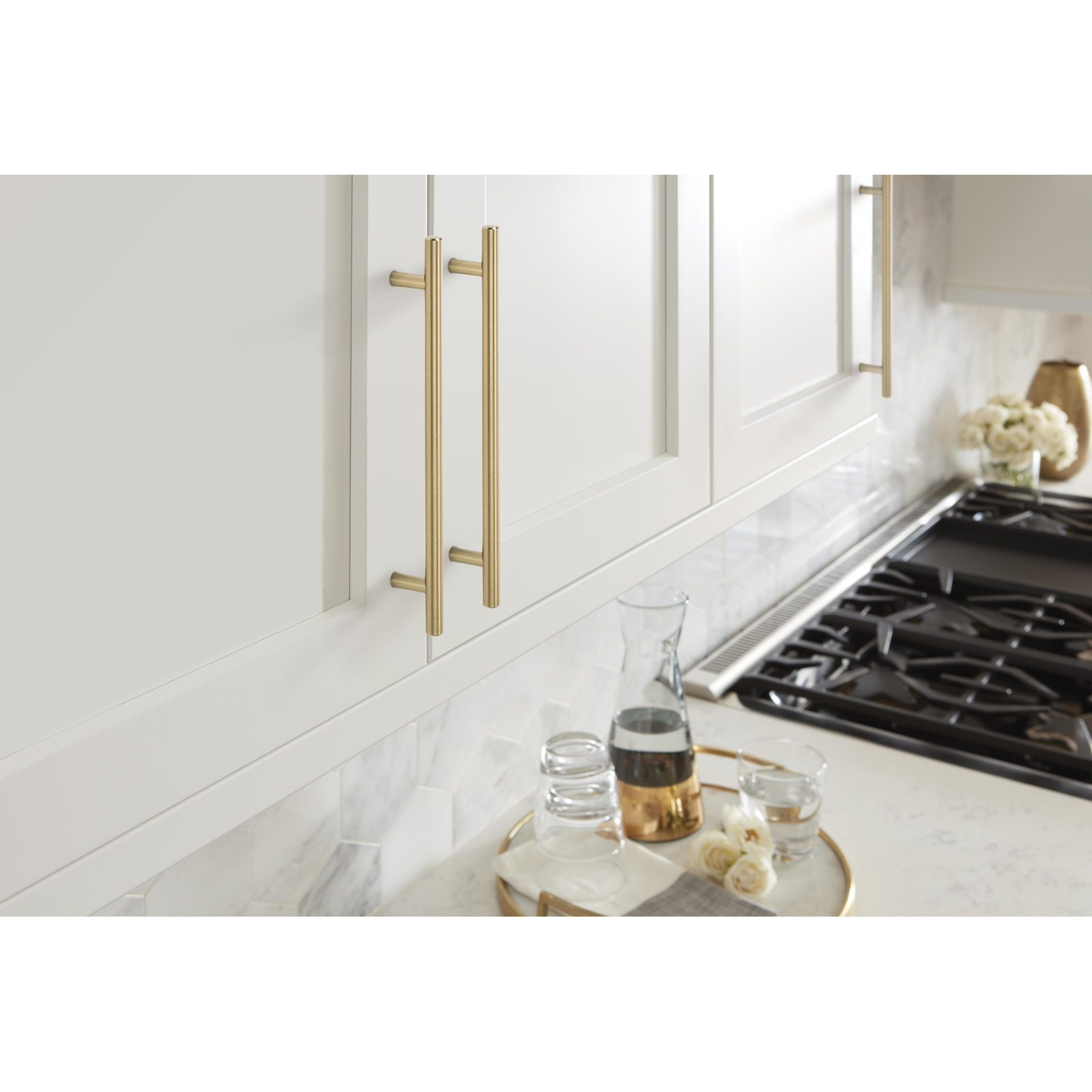 Bar Pulls Center to Center Bar Pull, Champagne Bronze, 5 1/16", 1