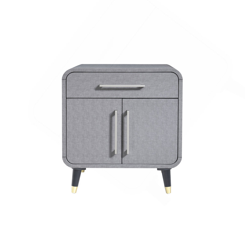 Table de chevet à un tiroir avec armoire de rangement