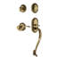 Nostalgic Warehouse Rope Rosette S Grip Handleset with Single Cylinder Deadbolt and Manor Lever-149357926-149357948-149357924
