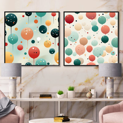 Eric - Abstract Square Collage Set Of 2