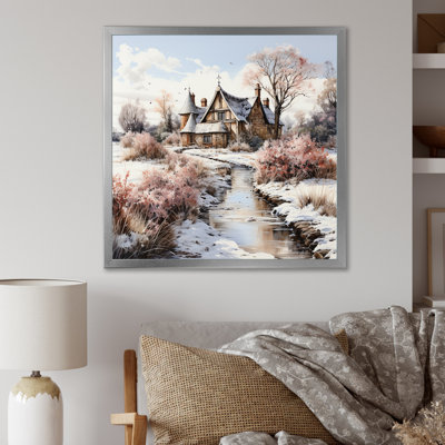 " Countryside Cottage Charm In Winter "