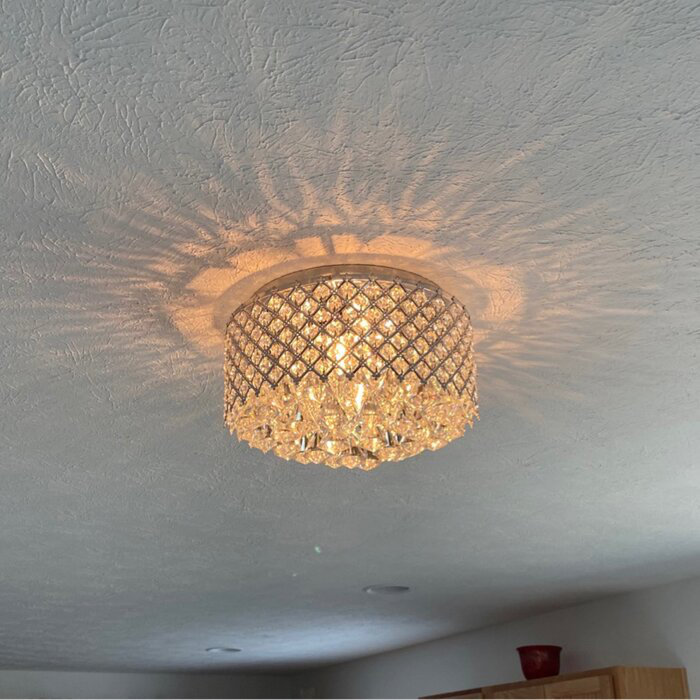 Plafonnier encastré 4 lumières Tiffany 14 po