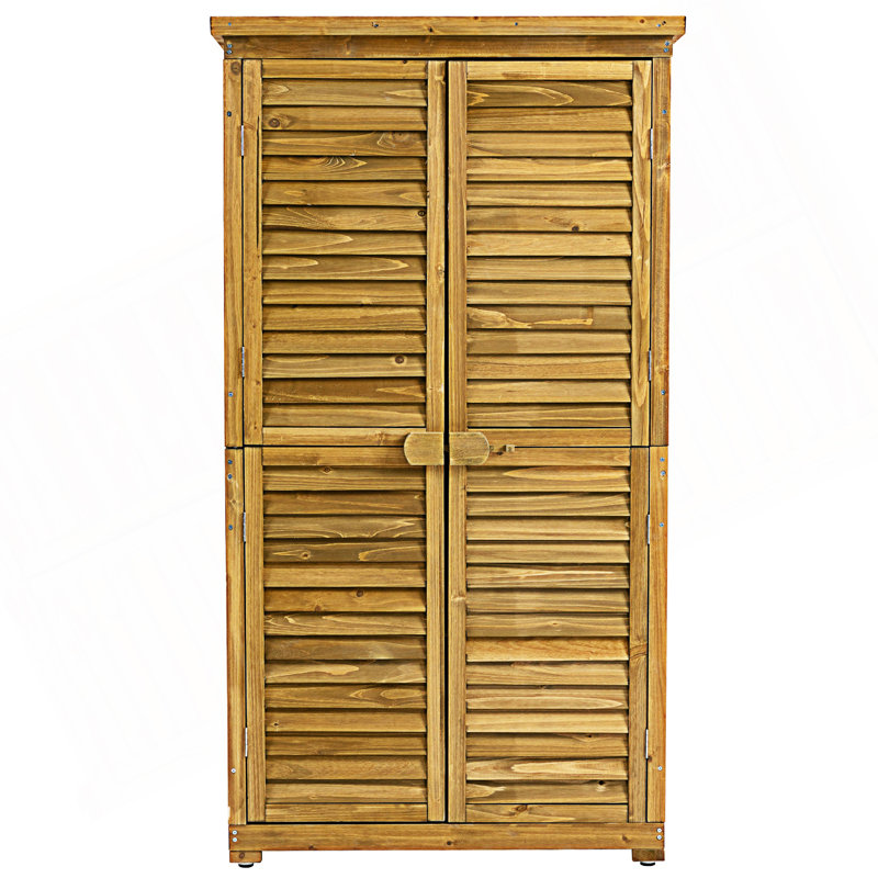 Armoire de rangement extérieure, abri de jardin, remise de piscine avec porte verrouillable, armoire d'appoint