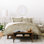 Ensemble de housse de couette en microfibre brun / vert cassé Glam