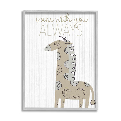 «With You Always Fun Giraffe» par Kim Allen - Impression sur toile
