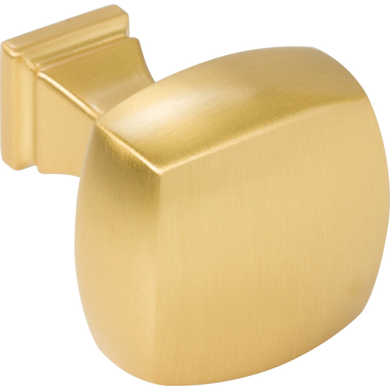Audrey Square Knob, Brushed Gold