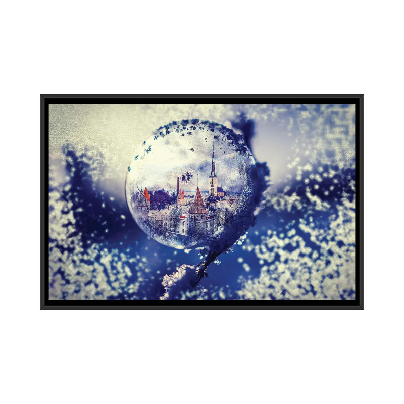 City Globe by Paul Haag - Print on Canvas, Black Framed, 101.6 cm H x 66.04 cm W