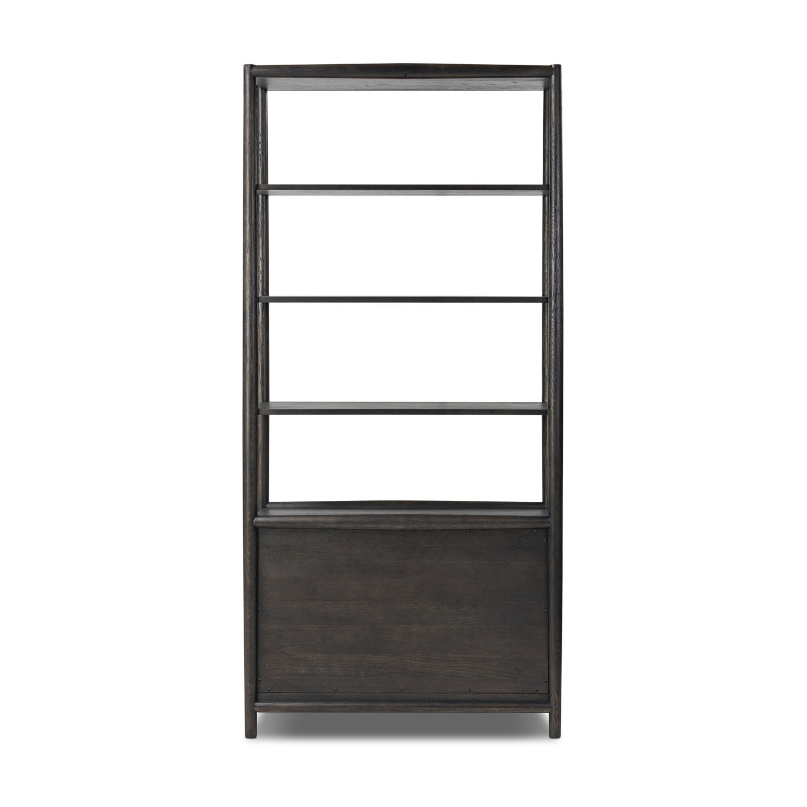 Cayenne Standard Bookcase, Smoked Black Oak