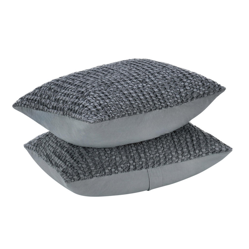 Claire Natural Standard Sham, Queen, Blue