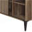 Rustic Oak Writing Desk With Sliding Barn Door-699083092