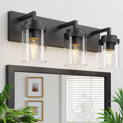 Bathroom Vanity Light with Glass Shade