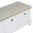 Classic Shoe Bench With Cushion And Three Drawers, Fluted Entryway Storage For Living Room And Hallways-1536305200