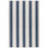 Blue Awning Stripe Machine Washable Rug