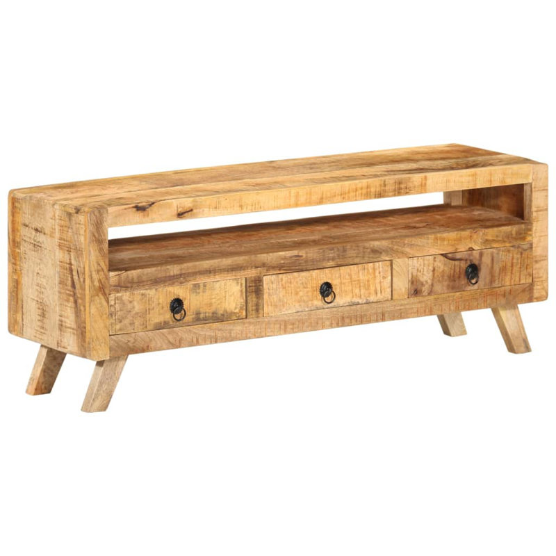 Poitier Unfinished TV Stand, Brown