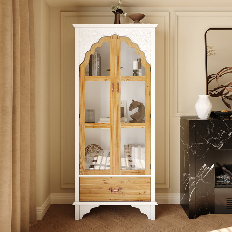 Vaisselier 71 po avec 2 portes, Blanc