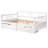 Full Size Daybed With Two Drawers In White - Solid Wood, Space Saving Aspect, Multi-functional Thing, Easy Assembly Procedure Structure, Benefit, Decoration, To Assemble Bed-1852861163
