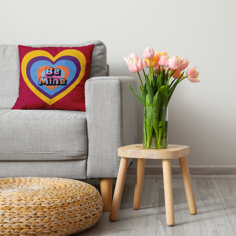 Reversible Throw Pillow, 20" H x 20" W, Square