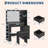 Makeup Vanity with Mirror and Stool, Power Outlet, Hairdryer Holder,  Lighted Vanity Table with 10 Bulbs, 5 Drawers, 3 Lighting Modes Brightness Adjustable Dressing Table for Bedroom-1834428372