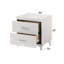 Table de chevet Casilda, finition blanche