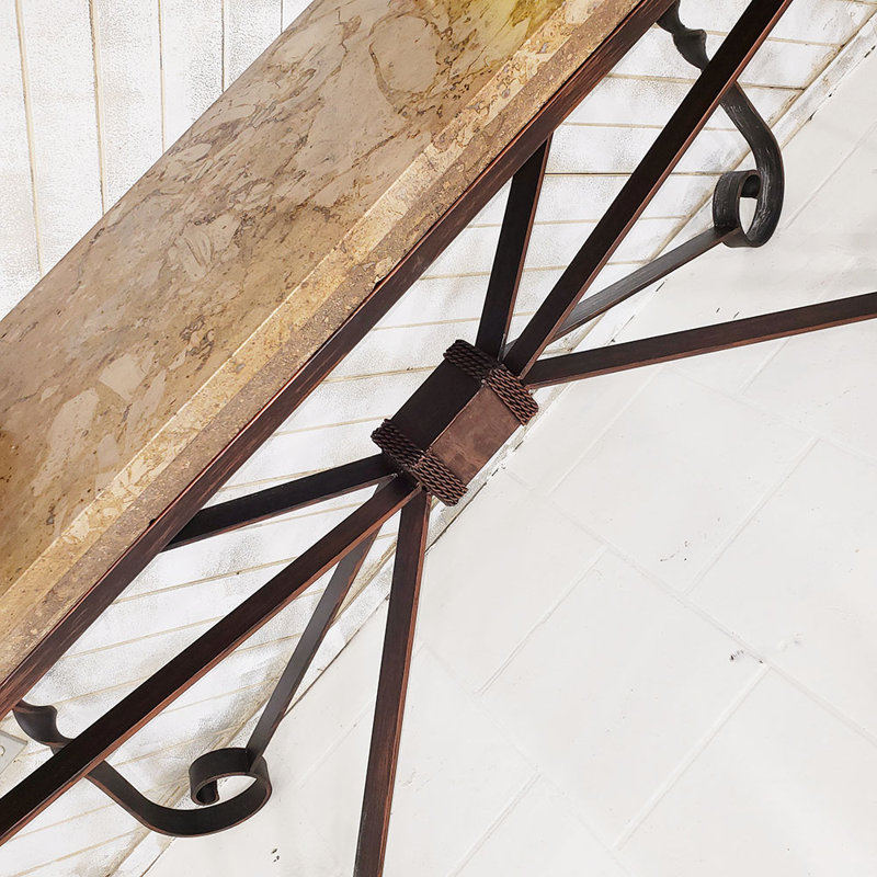 Emilis 24'' W Stone Console Table