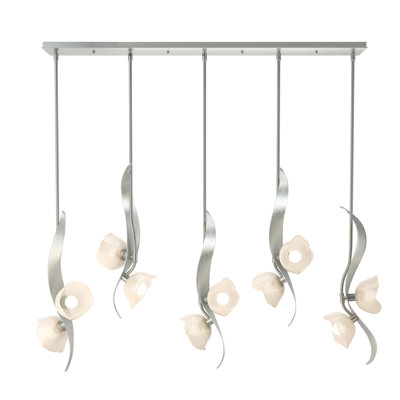 Luminaire suspendu linéaire à 10 lumières pour îlot de cuisine Mika