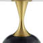 Table d'appoint circulaire avec base en métal-1556831720